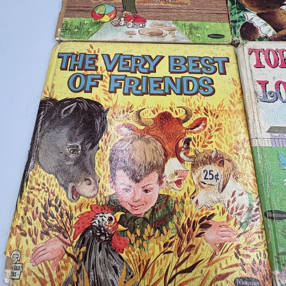 Vintage Lot 5 Whitman Children's Books The Three Bears Try Again Sally Animals